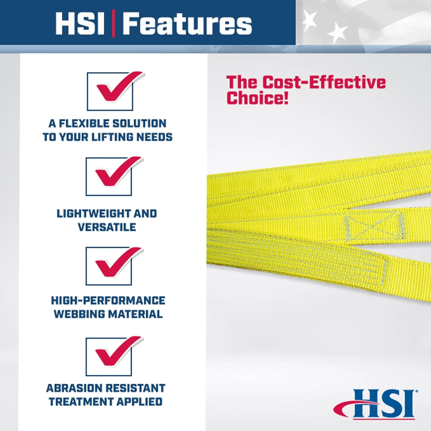 One Ply Single Leg 1" x 3' Oblong-to-Hook Nylon Bridle Sling | EE1-801 | 1/2" Master Link | 1,600 Lb. Vertical Capacity | Hanes Supply (HSI) Heavy Duty Rigging Equipment