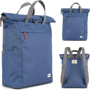ORI LONDON Rolltop Backpack - Large Travel Backpack with Lots of Pockets for Men & Women - The Finchley, Burnt Blue