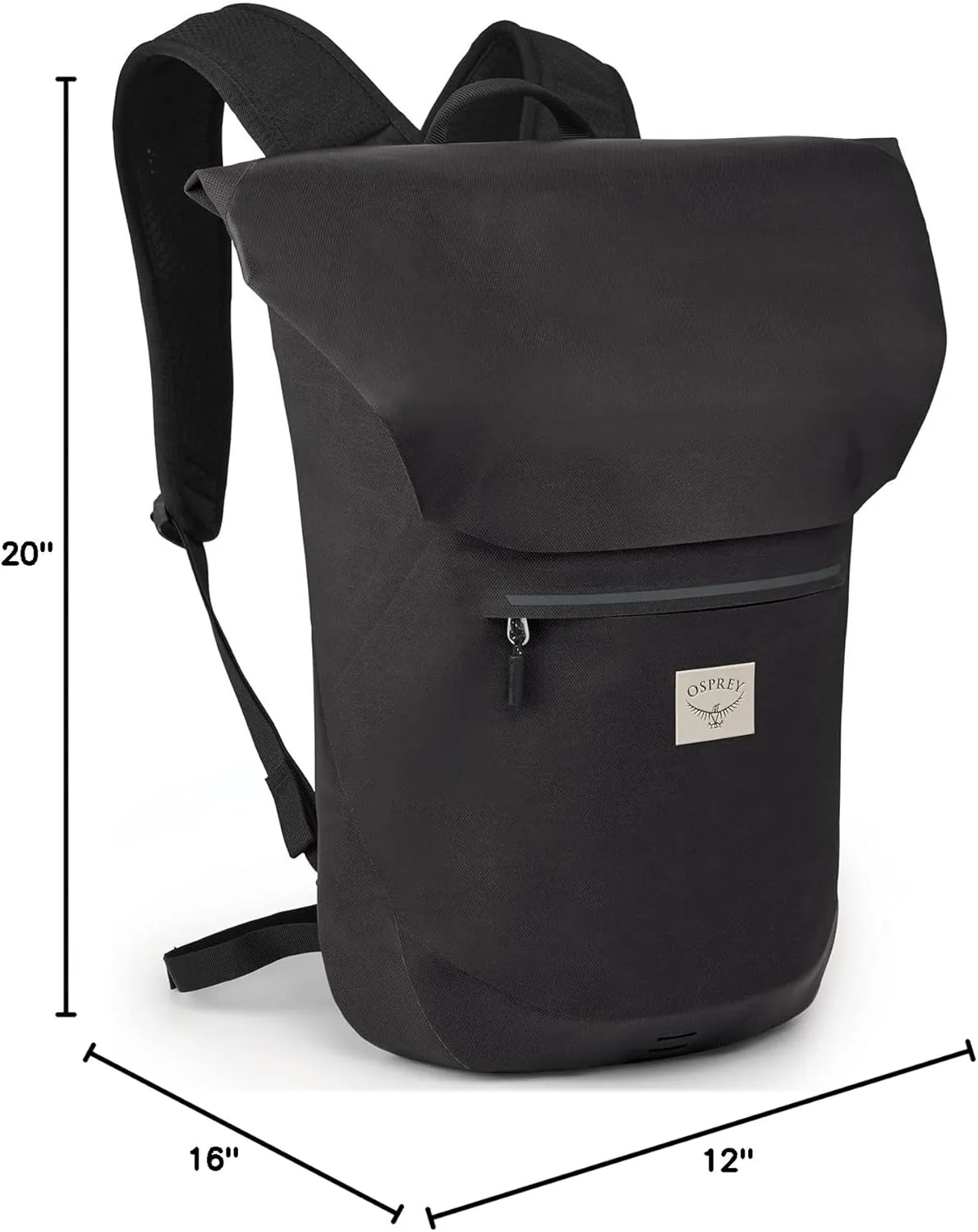 Osprey Arcane Roll Top 25L Waterproof Laptop Backpack, Stonewash Black