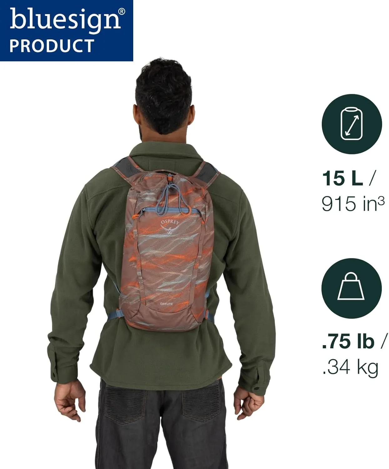 Osprey Daylite Cinch Backpack, Tan Concrete