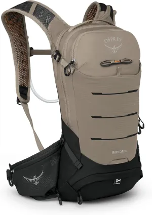 Osprey Raptor 10L Men's Mountain Biking Backpack with Hydraulics Reservoir, Pediment Grey