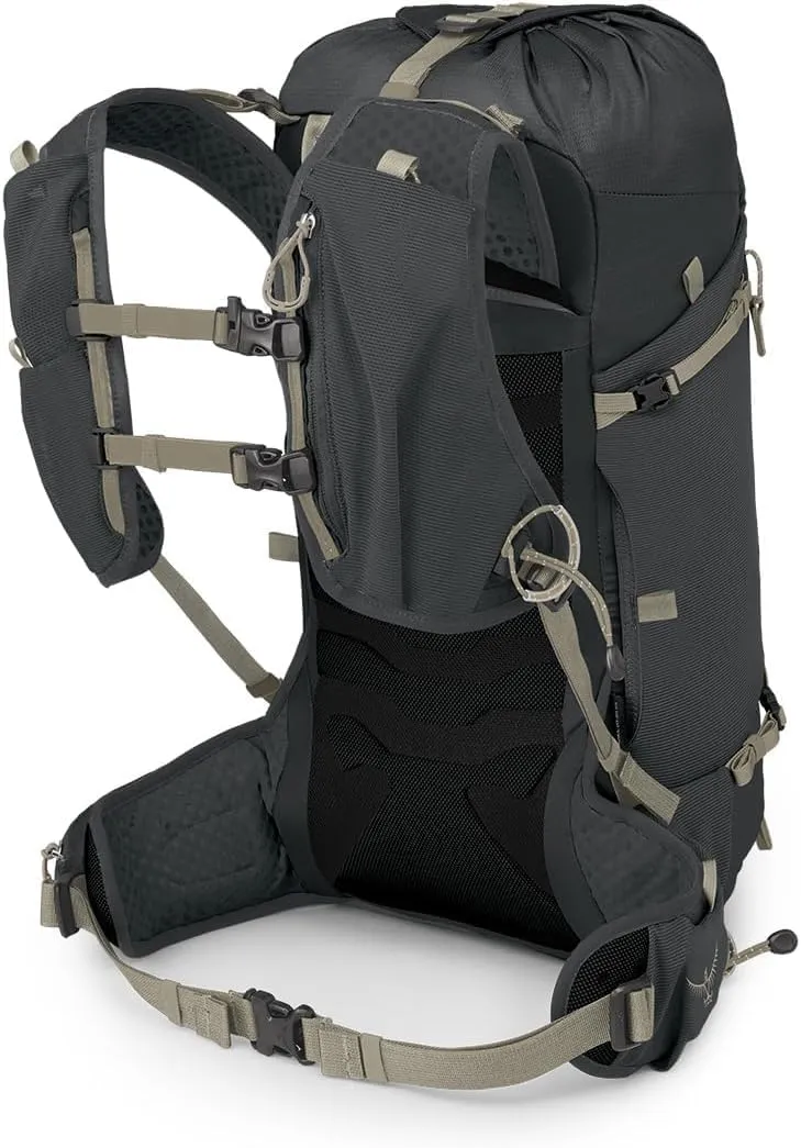 Osprey Tempest Velocity 20L Women's Hiking Backpack, Dark Charcoal/Chiru Tan, WXS/S