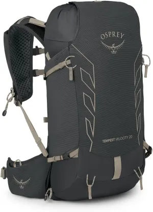 Osprey Tempest Velocity 20L Women's Hiking Backpack, Dark Charcoal/Chiru Tan, WXS/S