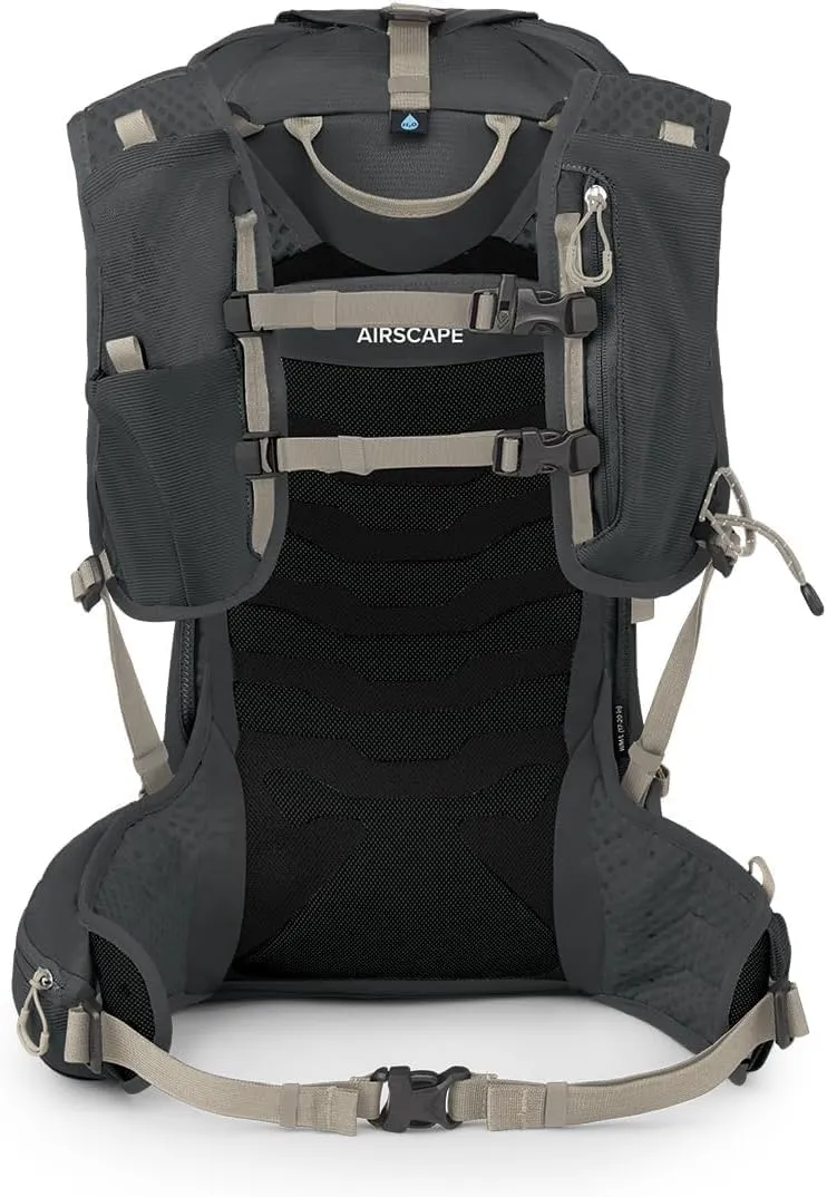 Osprey Tempest Velocity 20L Women's Hiking Backpack, Dark Charcoal/Chiru Tan, WXS/S