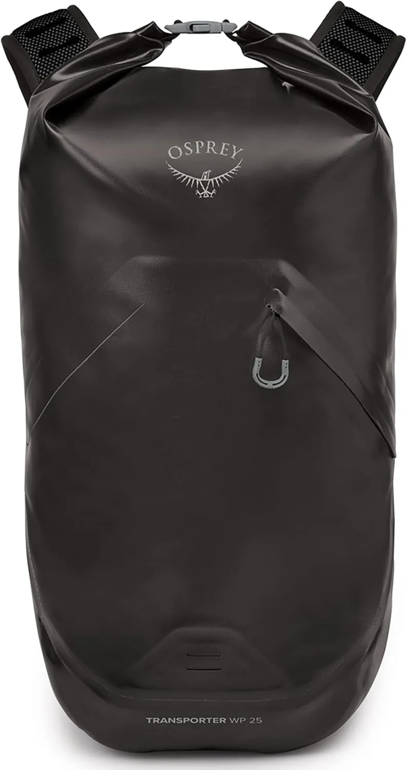 Osprey Transporter 25L Roll Top Waterproof Laptop Backpack, Black