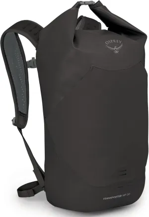 Osprey Transporter 30L Roll Top Waterproof Laptop Backpack, Black