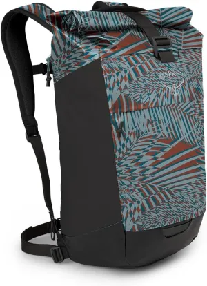 Osprey Transporter Roll Top Laptop Backpack, Palm Leaf Glitch Print