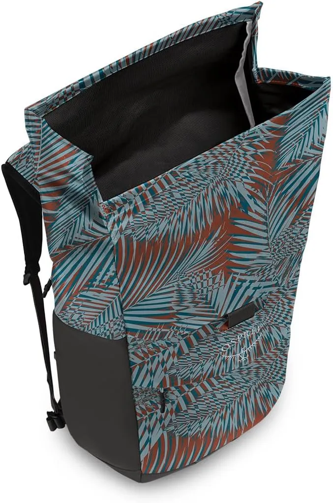 Osprey Transporter Roll Top Laptop Backpack, Palm Leaf Glitch Print
