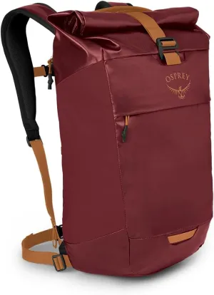 Osprey Transporter Roll Top Laptop Backpack, Red Mountain