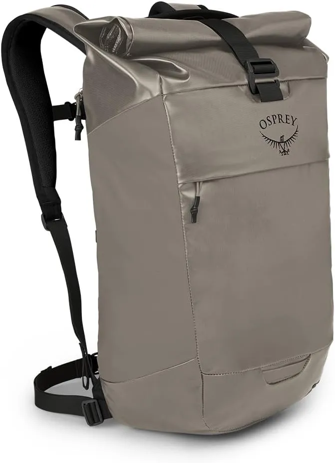 Osprey Transporter Roll Top Laptop Backpack, Tan Concrete