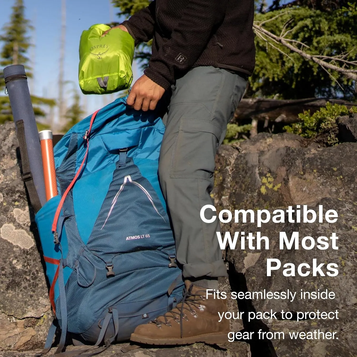 Osprey Ultralight Protective Backpack Liner, Black, Medium