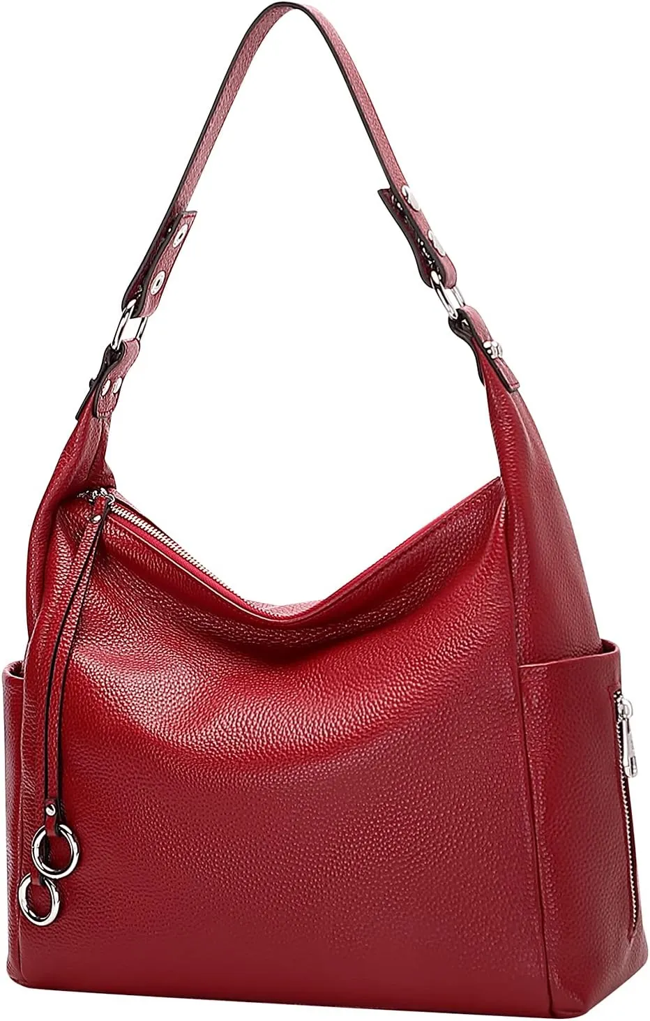 Over Earth Genuine Leather Hobo Purses and Handbags for Women Ladies Shoulder Crossbody Purse