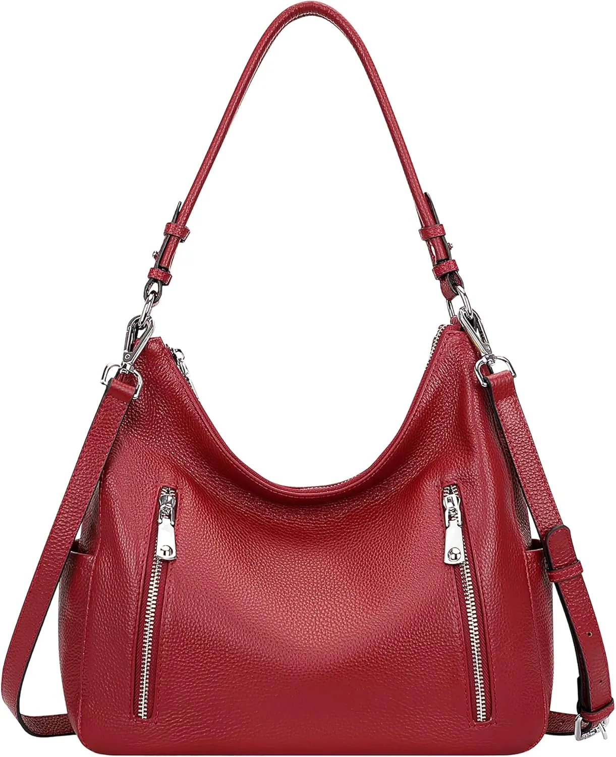 Over Earth Genuine Leather Purses and Handbags for Women Hobo Shoulder Bag Ladies Crossbody Bags Medium