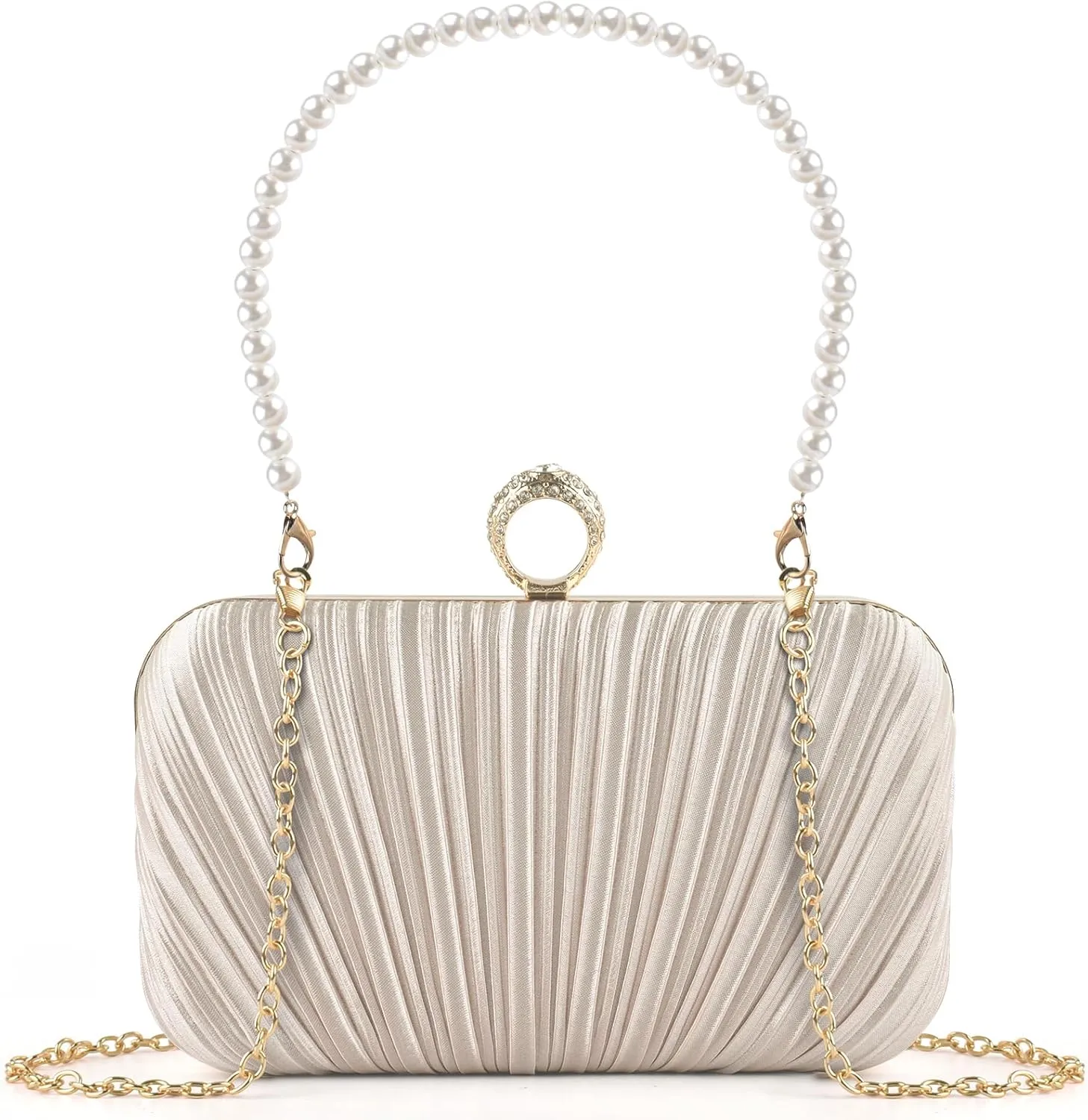 PACETAP Women's Evening Bag Clutch Purse, Handbag Chain Strap Shoulder Bag for Wedding Party Cocktail Prom Dinner