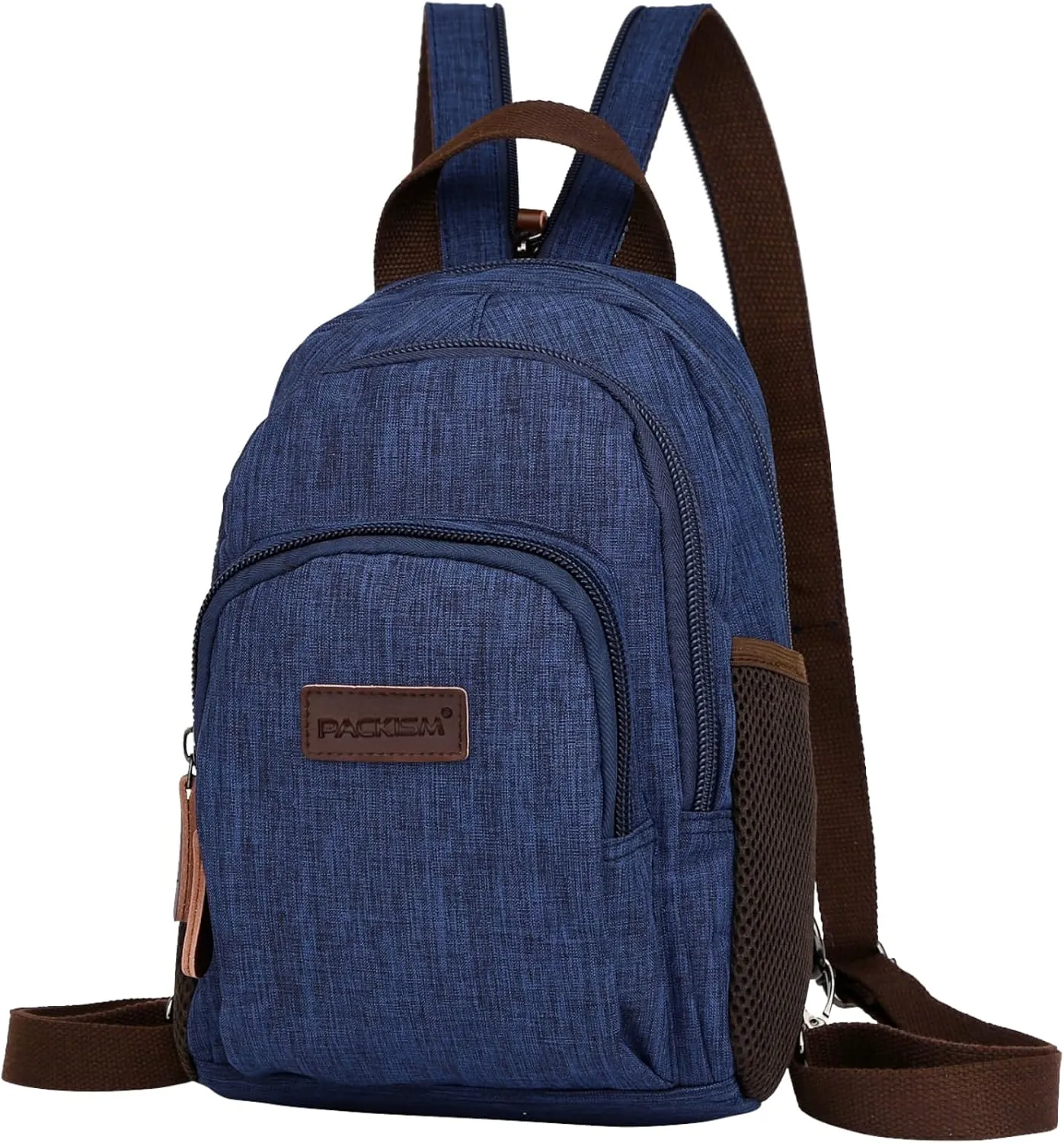 PACKISM Small Backpack Purse for Women - Convertible Sling Bag Multiple Compartment Pockets Adjustable Straps Mini Backpack