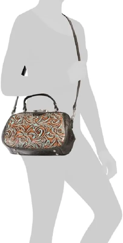 Patricia Nash Gracchi Satchel Leather Handbag Purse