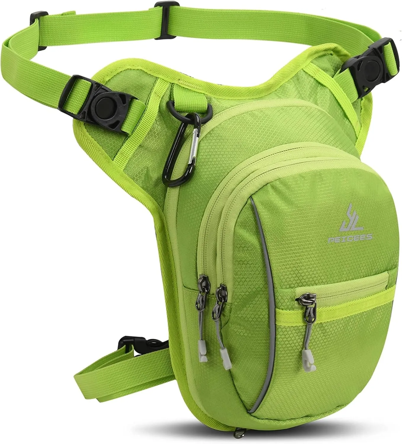 Peicees Leg Bag for Men Fanny Packs Women Men Outdoor Thigh Bags Motorcycle Ride Crossbody Backpack