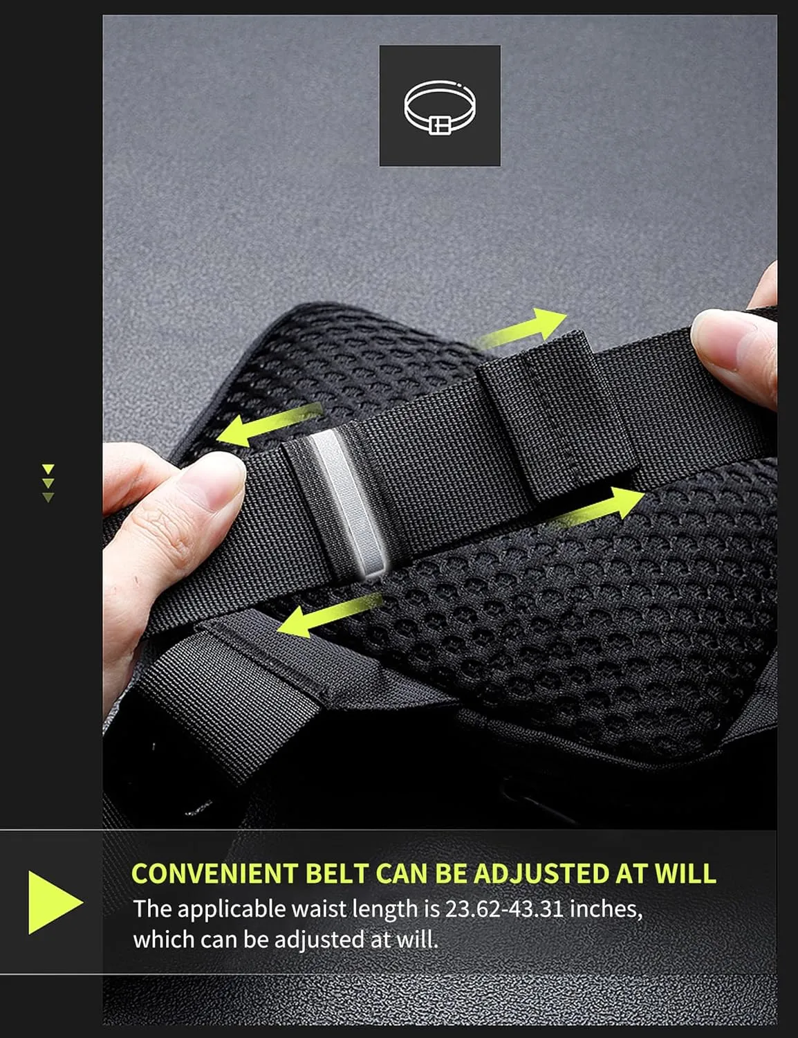 Peicees Mini Crossbody Sling Bag Dual Pocket Water Resistant Running Phone Holder Chest Shoulder Bag for Men Women Travel Gym