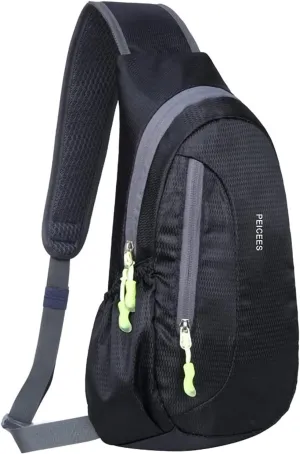 Peicees Small Sling Bag For Men Women Crossbody Man Purse Chest Bag Packable Backpack Waterproof Shoulder Bag Hiking Travel