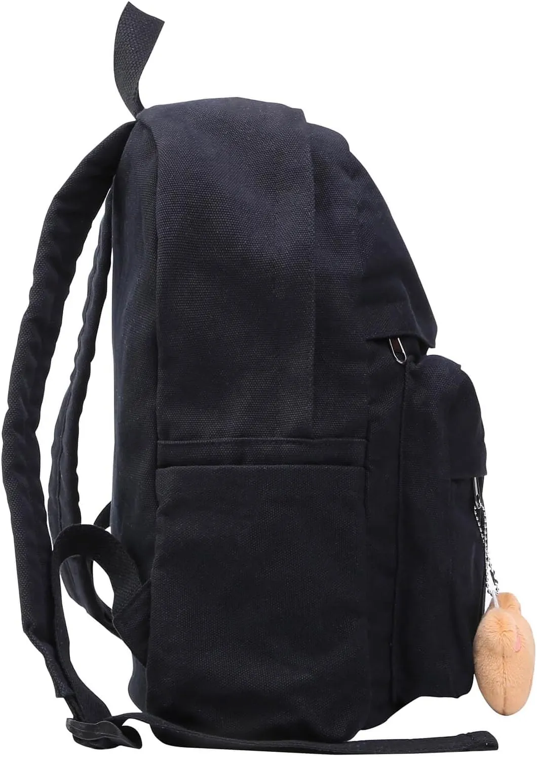 Phaoullzon Small Backpack Purse for Women Travel Vintage Canvas Casual Daypack,Black
