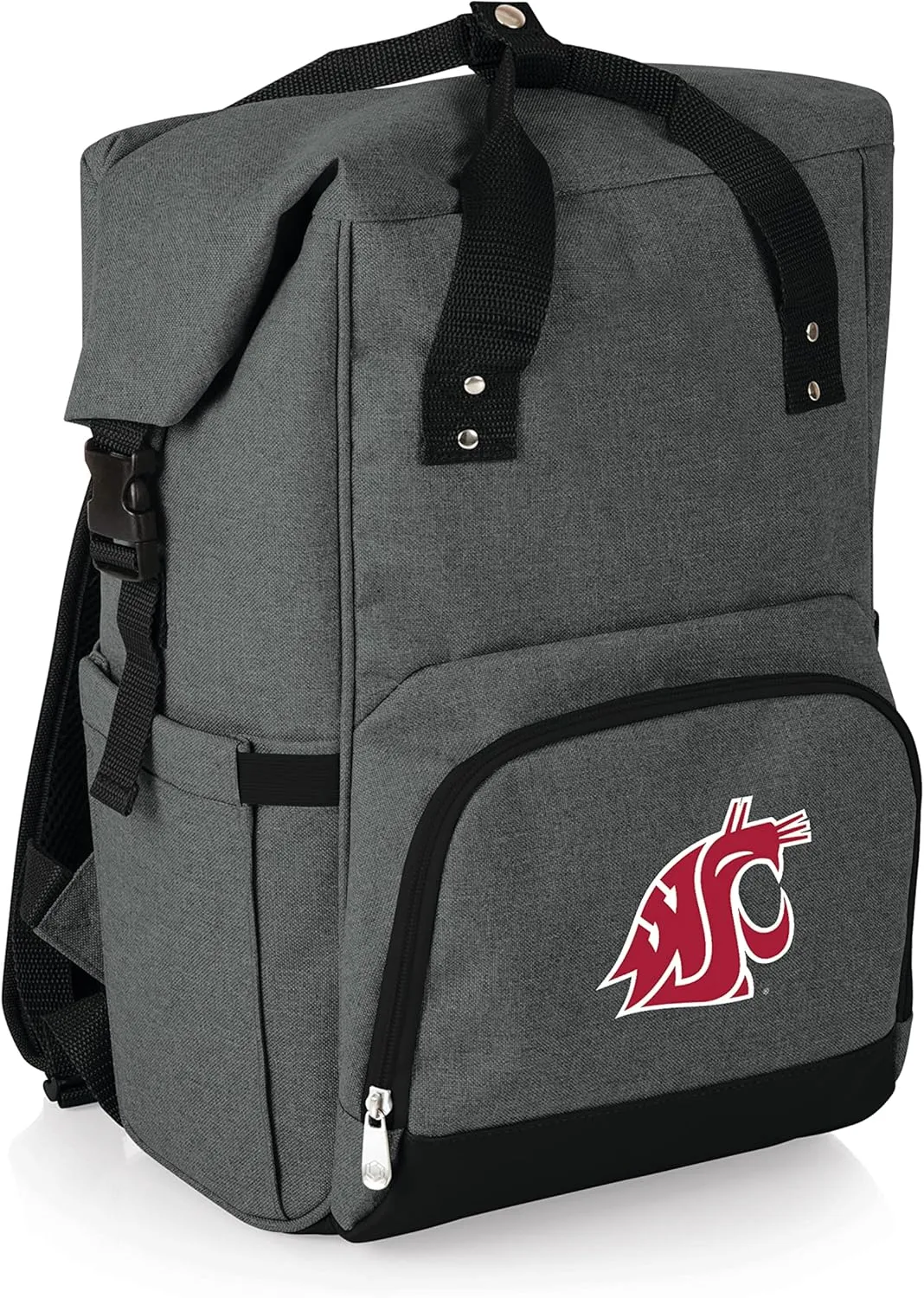 PICNIC TIME NCAA Unisex-Adult NCAA OTG Roll-Top Cooler Backpack, Hiking Backpack Cooler, Soft Cooler Bag