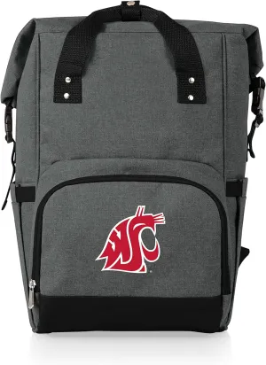 PICNIC TIME NCAA Unisex-Adult NCAA OTG Roll-Top Cooler Backpack, Hiking Backpack Cooler, Soft Cooler Bag