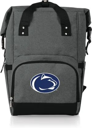 PICNIC TIME NCAA Unisex-Adult NCAA OTG Roll-Top Cooler Backpack, Hiking Backpack Cooler, Soft Cooler Bag