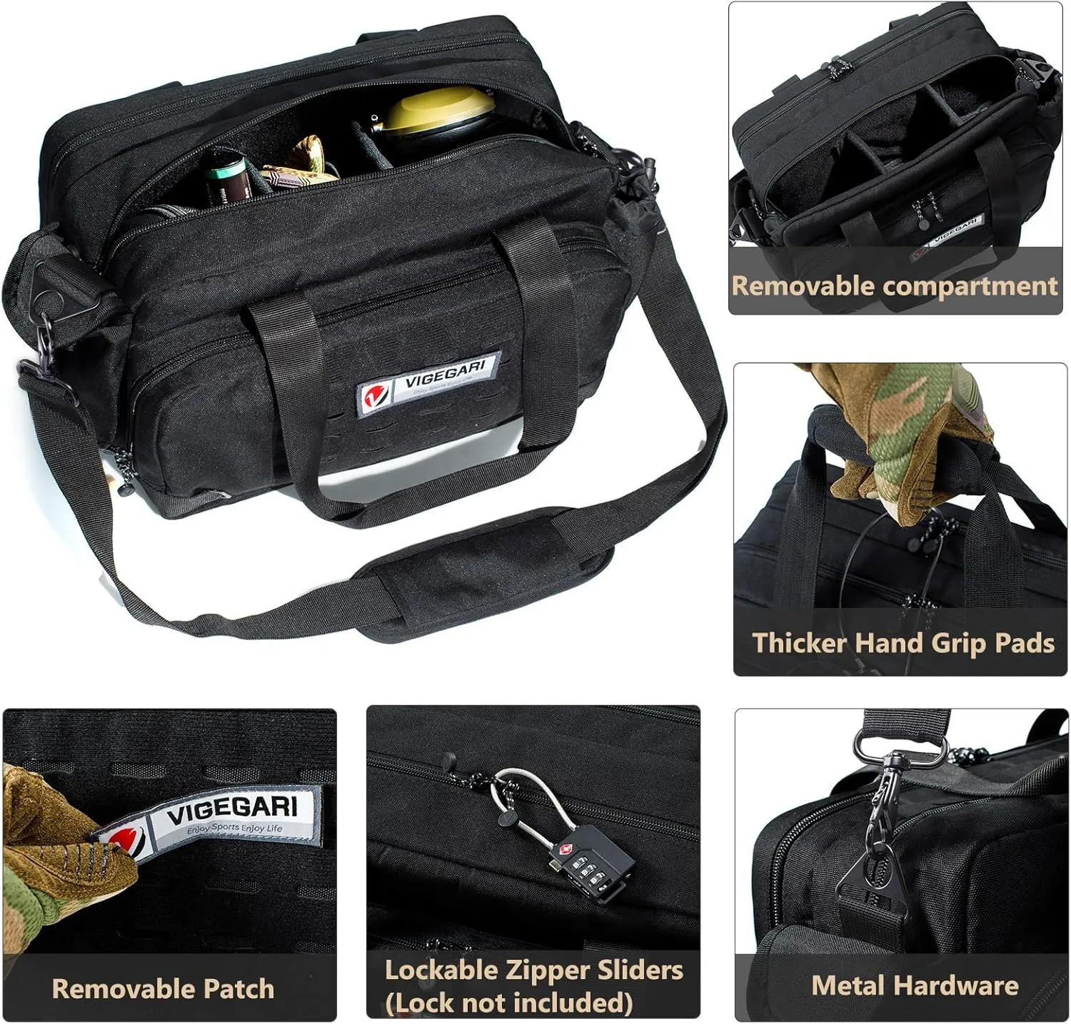 Pistol Shooting Bag - Tactical Handgun Case, Ammo, Gun Carrying Case