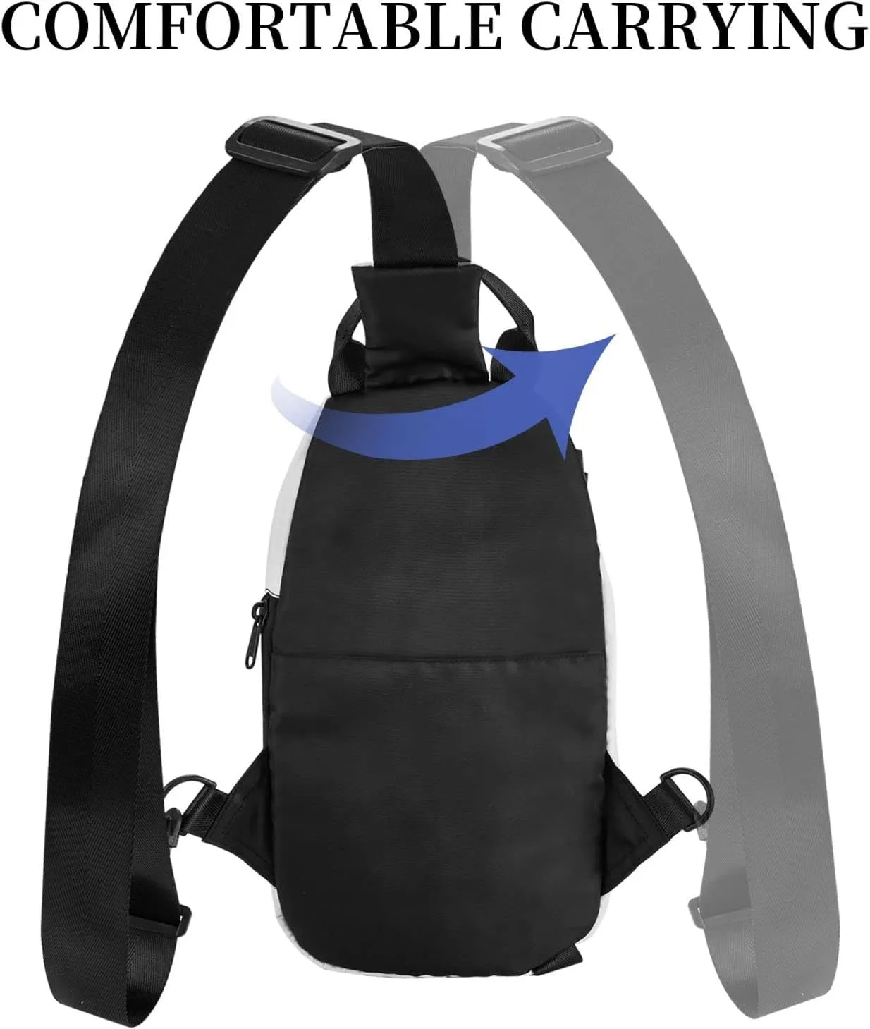 Polyester Fiber Waterproof Waist Bag -Backpack 4 Pocket Compartments Ideal for Outdoor Activities Insects on leaves