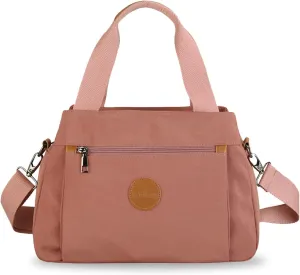 PORRASSO Women Crossbody Bag Casual Handbag Multi-pocket Shoulder Bag Nylon Tote