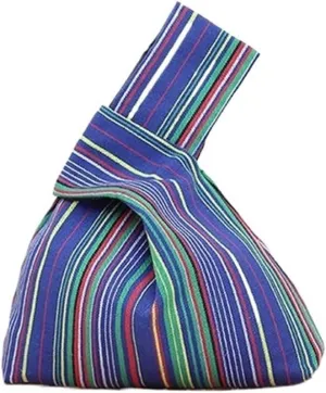 Portable Knot Wrist Bag Women Cotton Tote Bag Simple Purses Handbags Waterproof Shopping Bag Phone Key Pouch For Women