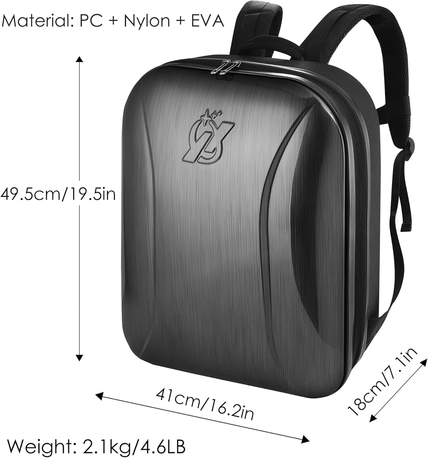 Professional Hard Case for DJI FPV Combo Drone, Waterproof Shockproof Backpack Bag for DJI FPV Explorer Fly More Kit Drone, Goggles V2/ Goggles Integra (FPV Drone Backpack)