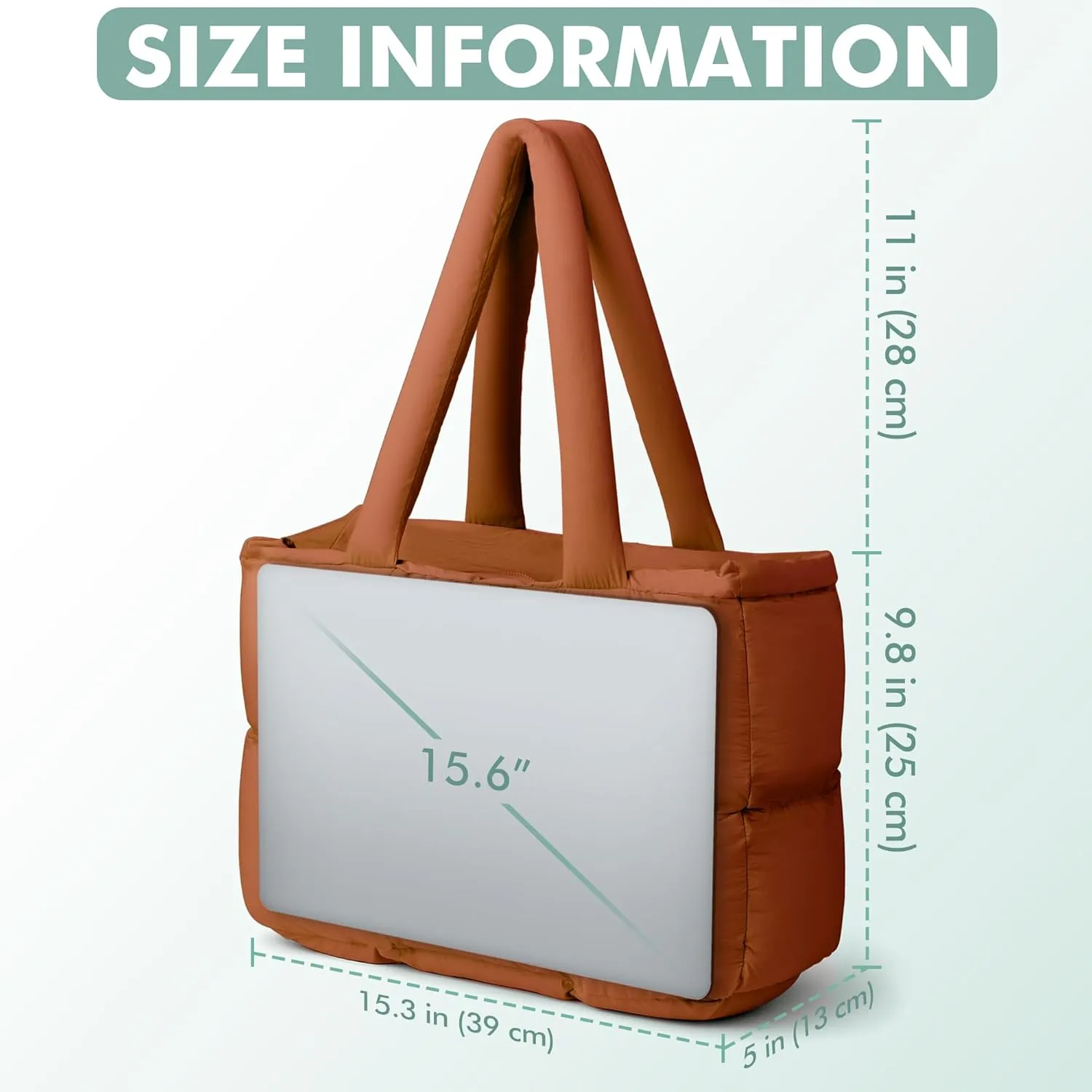 Puffer Tote Bag for Women, Large Quilted Puffy Handbag Lightweight Satchel Purse for Work Travel Gym Shop