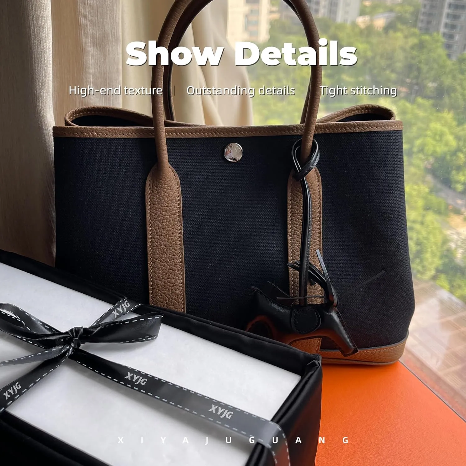 Purse Handbag Silky Organizer Insert Keep Bag Shape Fits Garden Party 26/30/36/49 Bags, Luxury Handbag Tote Lightweight Sturdy(GP 30,Black)
