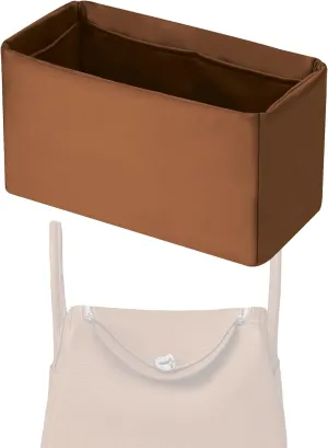 Purse Handbag Silky Organizer Insert Keep Bag Shape Fits Herme Lindy 19/26/30/34 bags, Luxury Handbag Tote Lightweight Sturdy(Gold,LD 26)