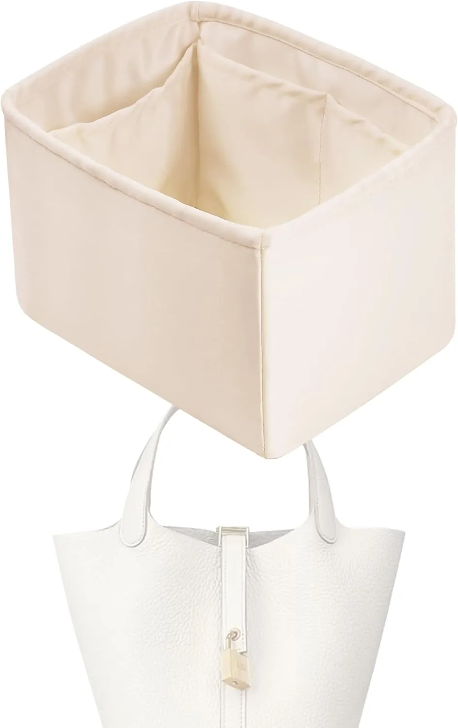 Purse Handbag Silky Organizer Insert Keep Bag Shape Fits Herme Picotin 14/18/22/26 bags, Luxury Handbag Tote