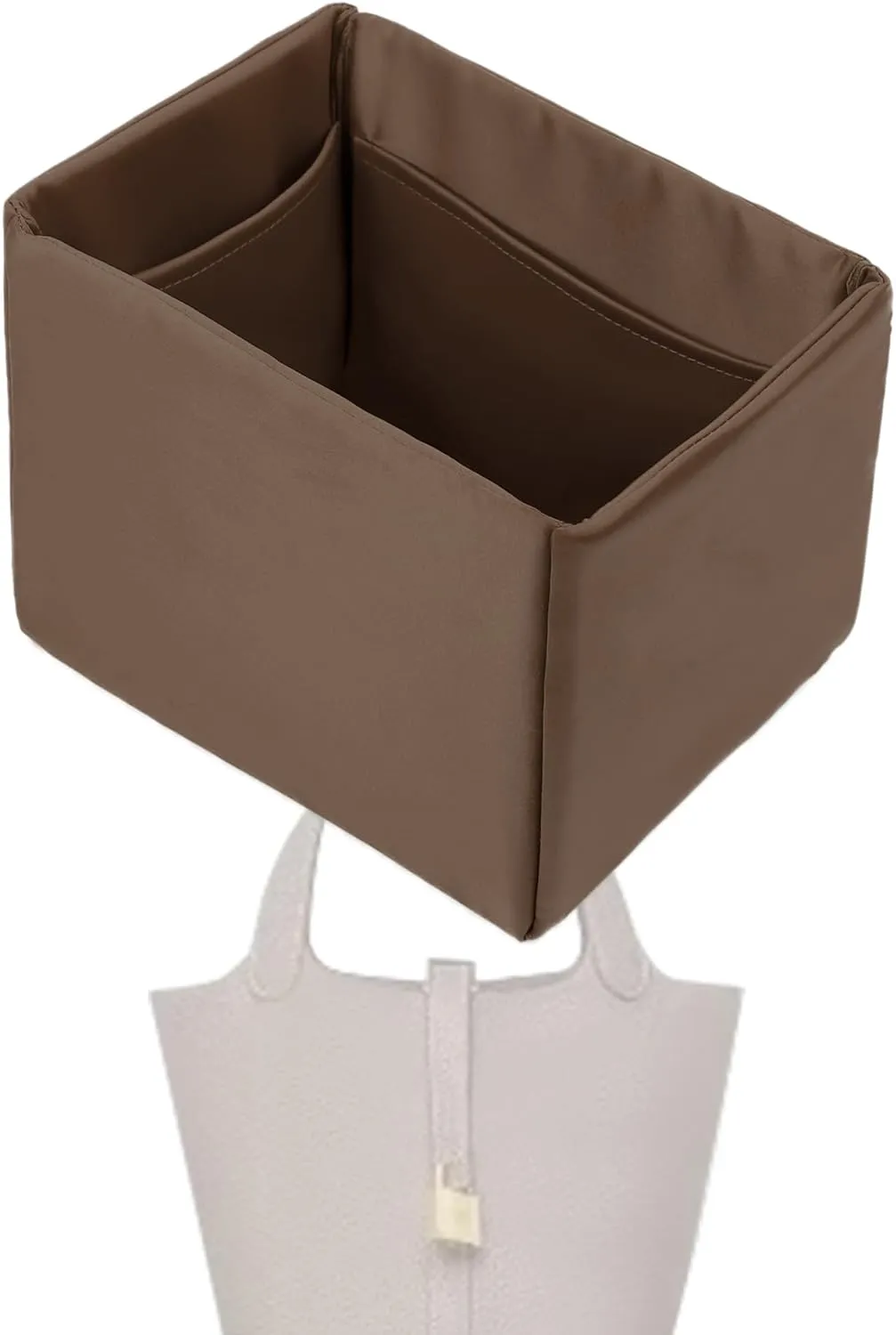 Purse Handbag Silky Organizer Insert Keep Bag Shape Fits Herme Picotin 14/18/22/26 bags, Luxury Handbag Tote