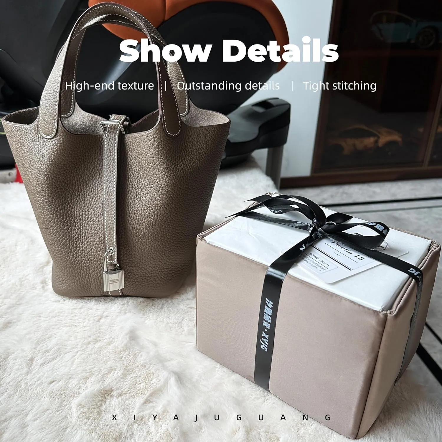 Purse Handbag Silky Organizer Insert Keep Bag Shape Fits Herme Picotin 14/18/22/26 bags, Luxury Handbag Tote