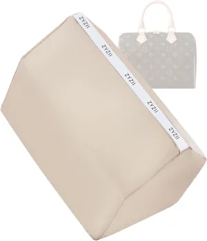 Purse Pillow for LV Speedy Nano16/20/25/30/35/45,Memory Foam Shaper Insert,Silky Bag Pillow for Luxury Handbag Tote(Speedy25,Champagne)