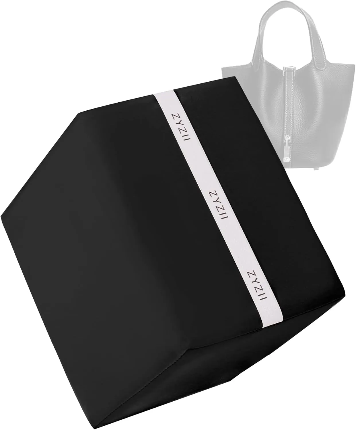 Purse Pillow for Picotin 14/18/22/26,Memory Foam Shaper Insert,Silky Bag Pillow for Luxury Handbag Tote（Black,PC22）