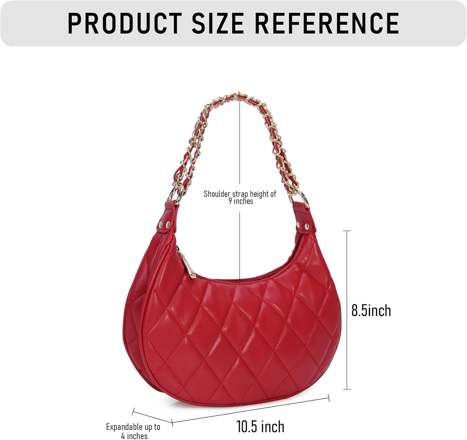 Purse Shoulder bag for women, Cute Mini Clutch Zipper Hobo Tote Handbags