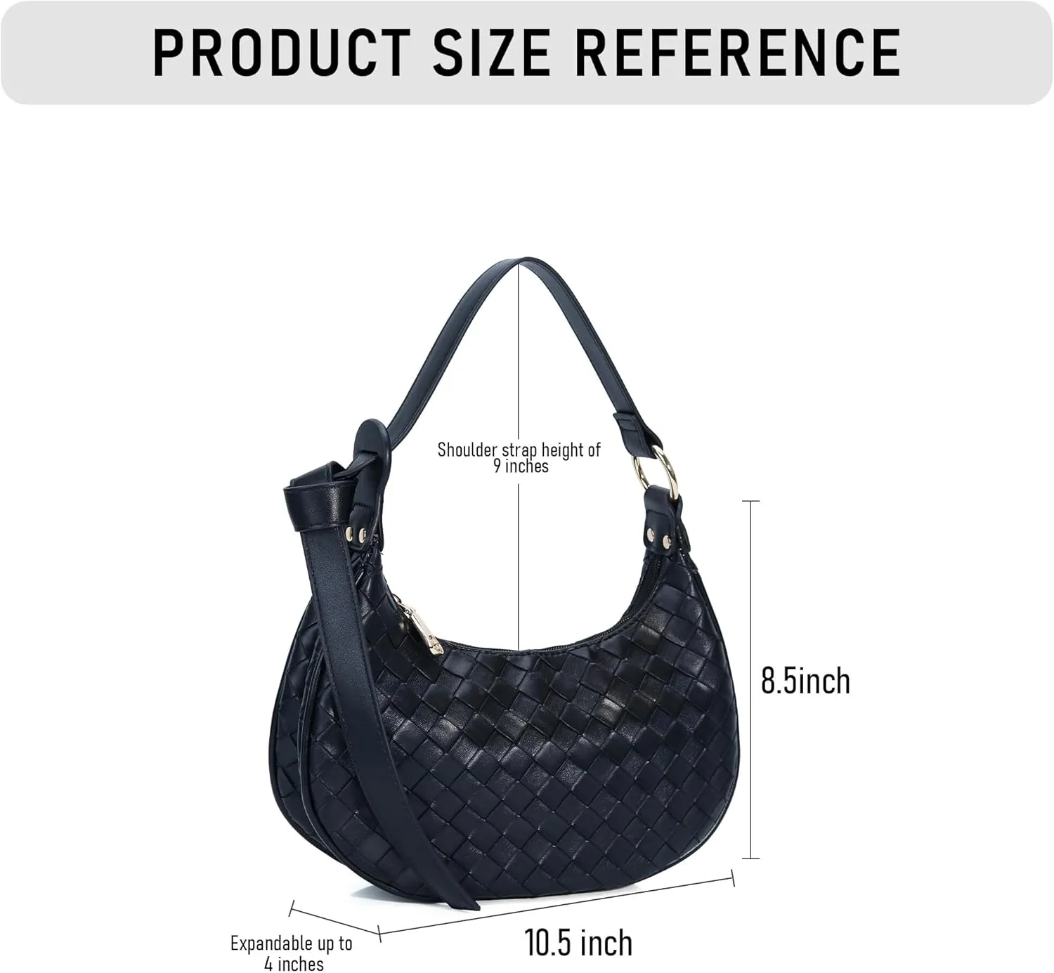 Purse Shoulder bag for women, Cute Mini Clutch Zipper Hobo Tote Handbags