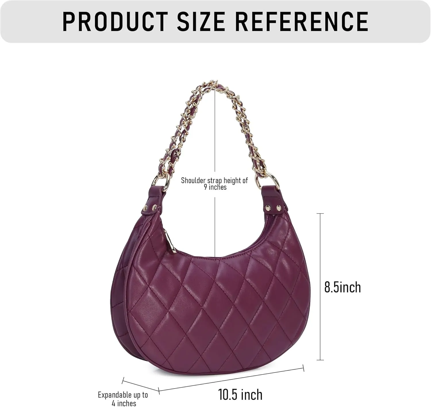 Purse Shoulder bag for women, Cute Mini Clutch Zipper Hobo Tote Handbags