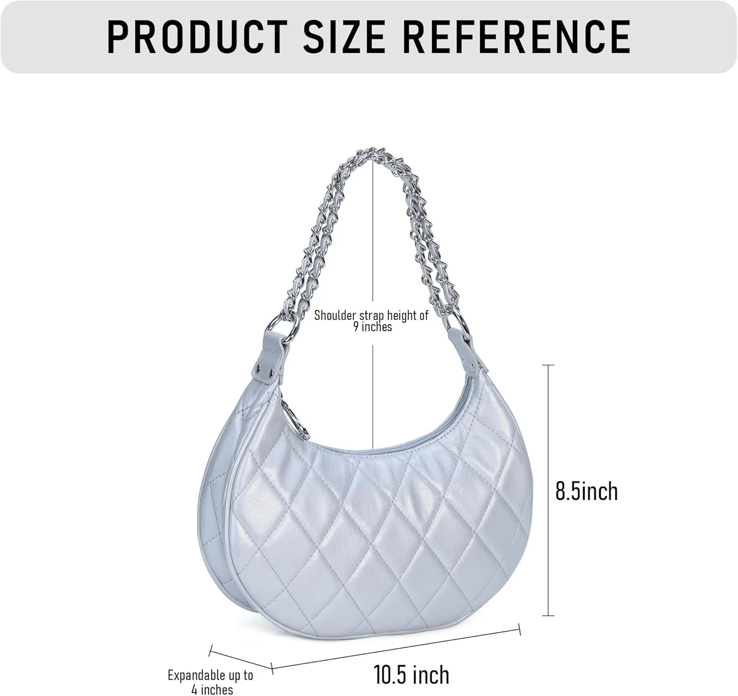 Purse Shoulder bag for women, Cute Mini Clutch Zipper Hobo Tote Handbags