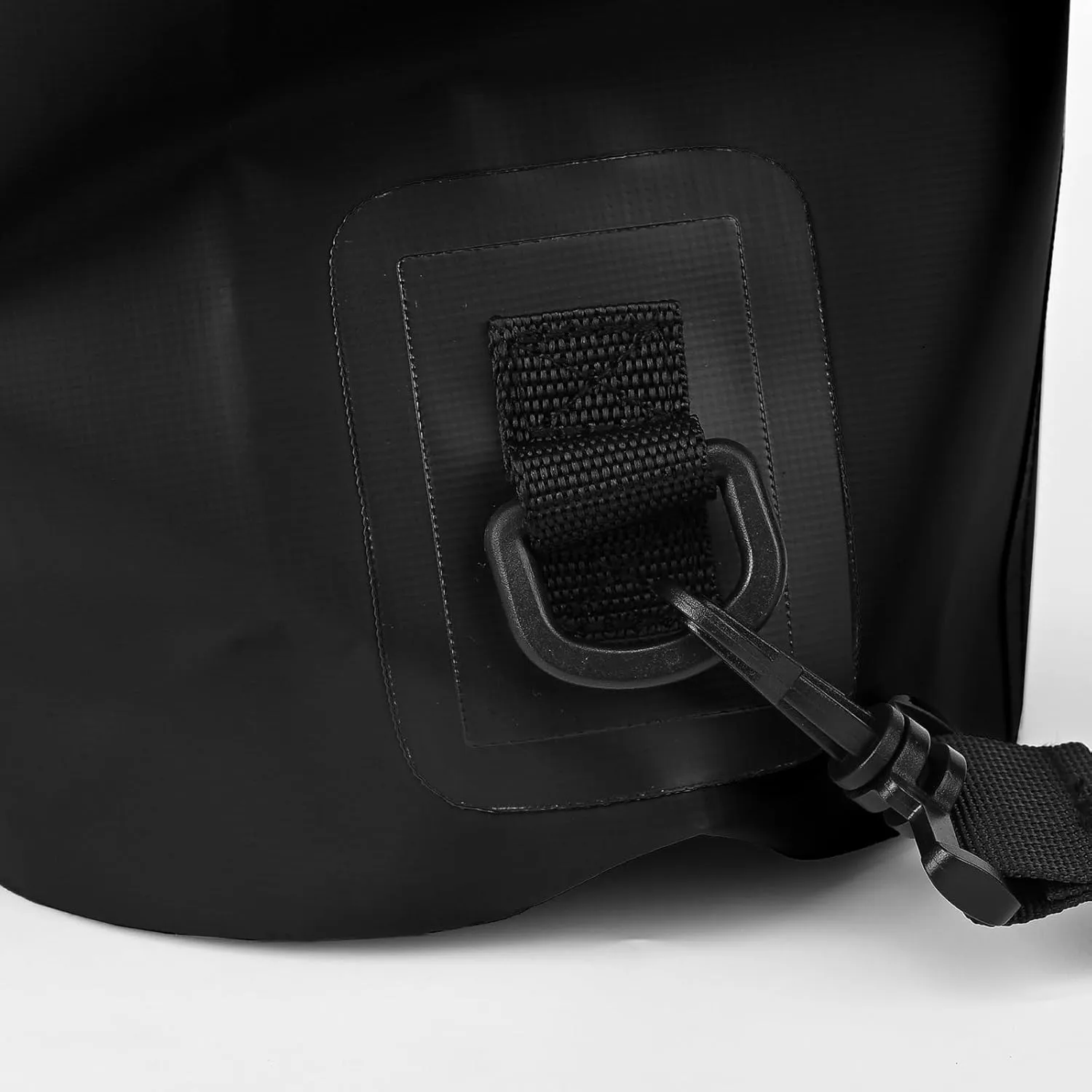 Queday Waterproof Dry Bag with Front Zippered Pocket for Women Men, 20L Roll Top Lightweight Dry Storage Bag Backpack for Travel, Kayaking, Boating, Rafting, Camping, Hiking & Beach Black