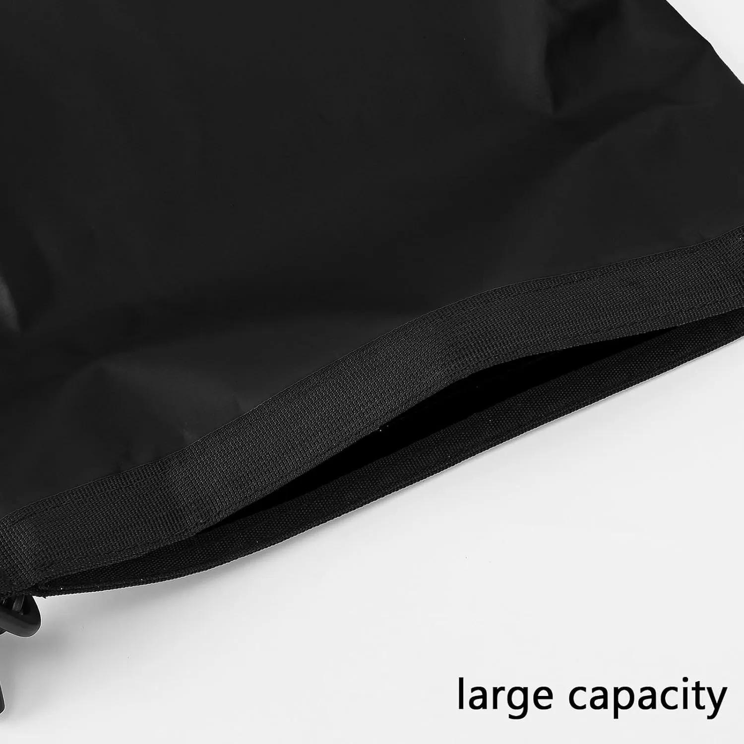 Queday Waterproof Dry Bag with Front Zippered Pocket for Women Men, 20L Roll Top Lightweight Dry Storage Bag Backpack for Travel, Kayaking, Boating, Rafting, Camping, Hiking & Beach Black