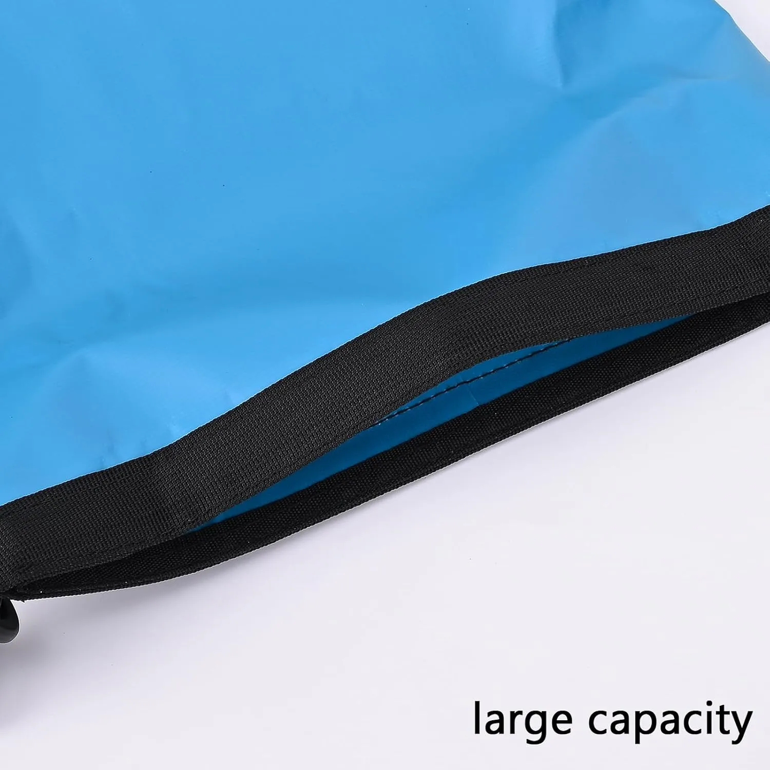 Queday Waterproof Dry Bag with Front Zippered Pocket for Women Men, 20L Roll Top Lightweight Dry Storage Bag Backpack for Travel, Kayaking, Boating, Rafting, Camping, Hiking & Beach Blue