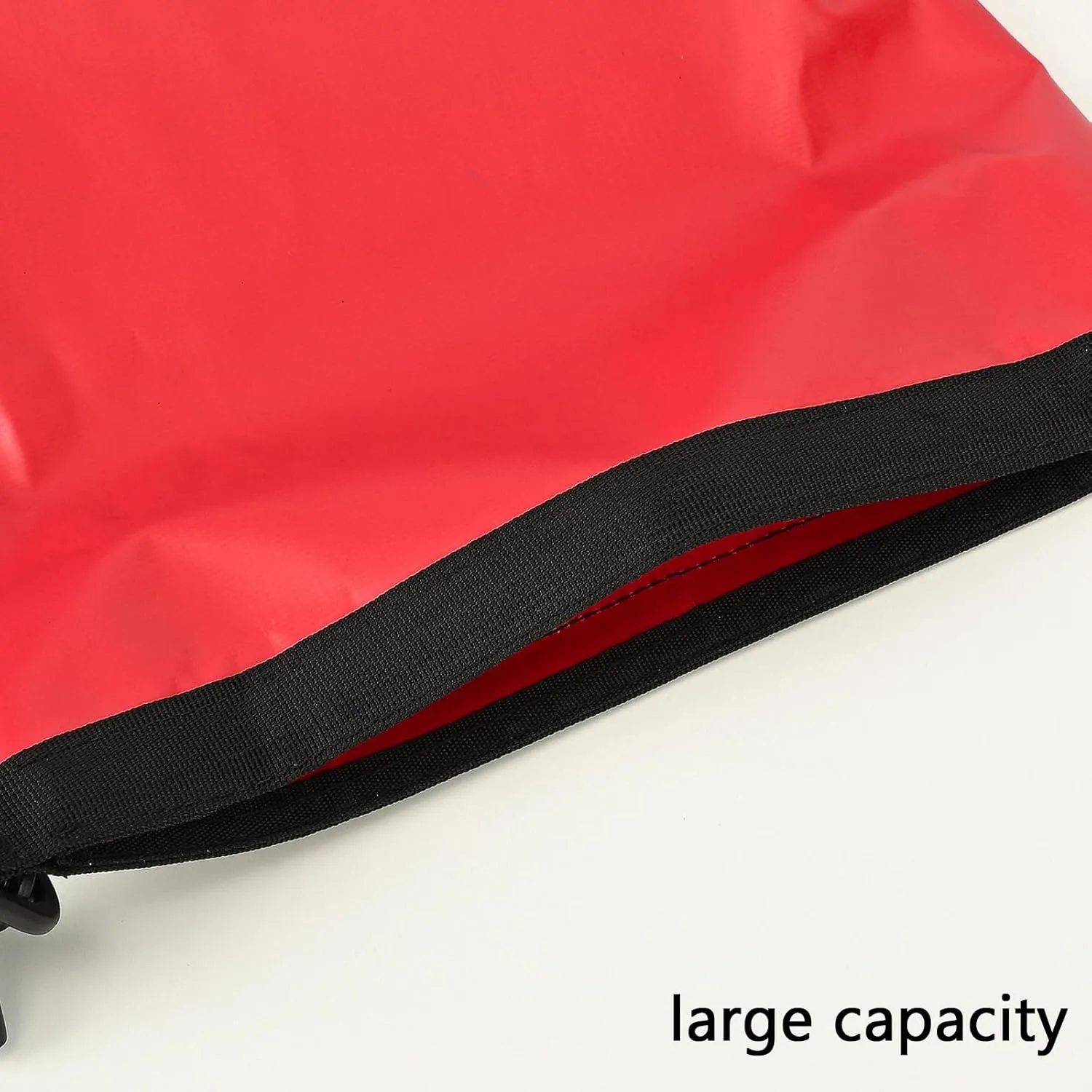 Queday Waterproof Dry Bag with Front Zippered Pocket for Women Men, 20L Roll Top Lightweight Dry Storage Bag Backpack for Travel, Kayaking, Boating, Rafting, Camping, Hiking & Beach Red