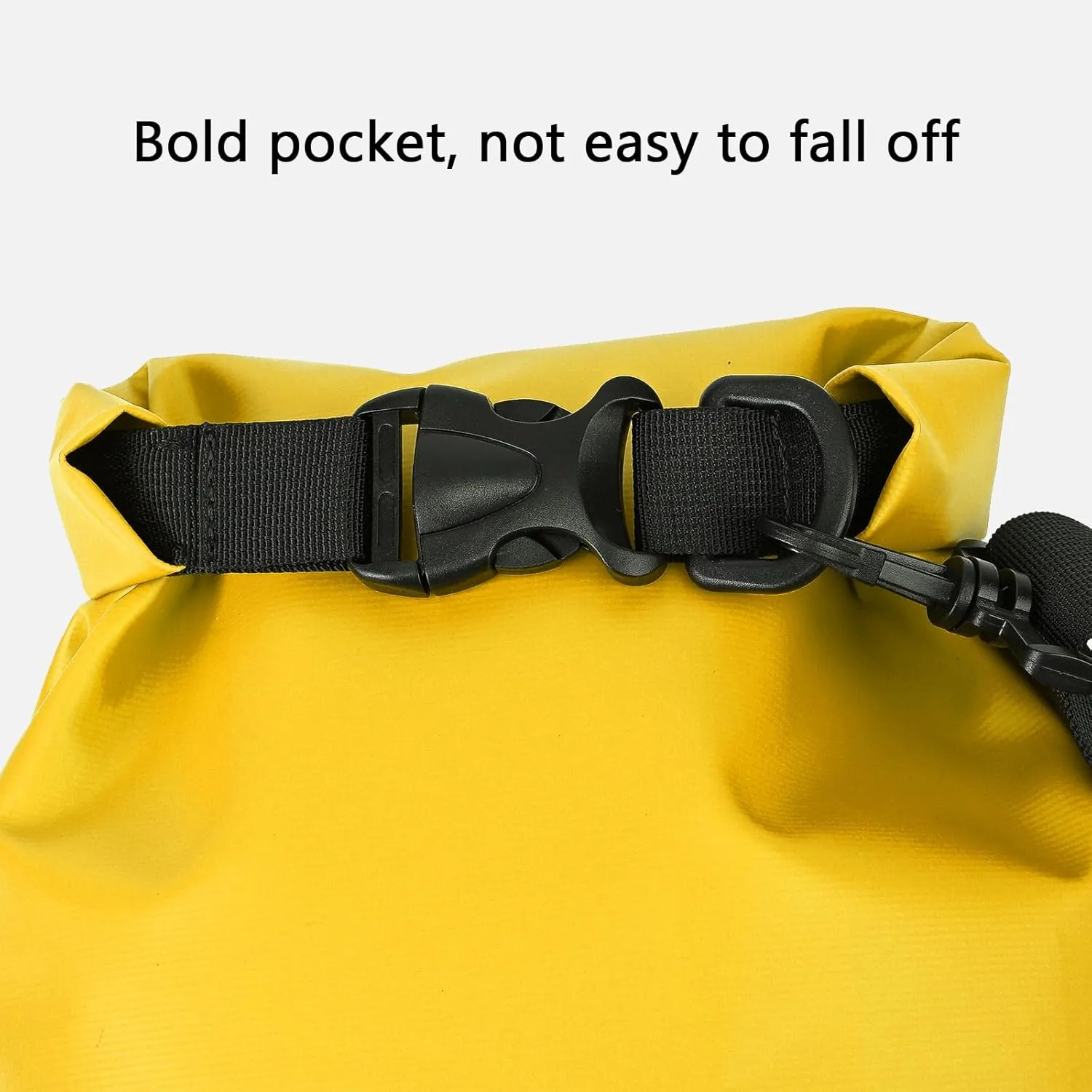 Queday Waterproof Dry Bag with Front Zippered Pocket for Women Men, 30L Roll Top Lightweight Dry Storage Bag Backpack for Travel, Kayaking, Boating, Rafting, Camping, Hiking & Beach Yellow