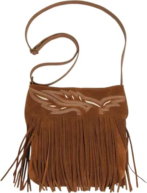QWINEE Women's Fringe Hobo Bags Tassel Vintage Suede Crossbody Bag Shoulder Bags